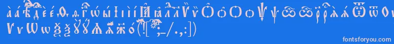 More about Orthodox.TtUcs8Разрядочный Font Orthodox.TtUcs8Разрядочный Font – Pink Fonts on Blue Background